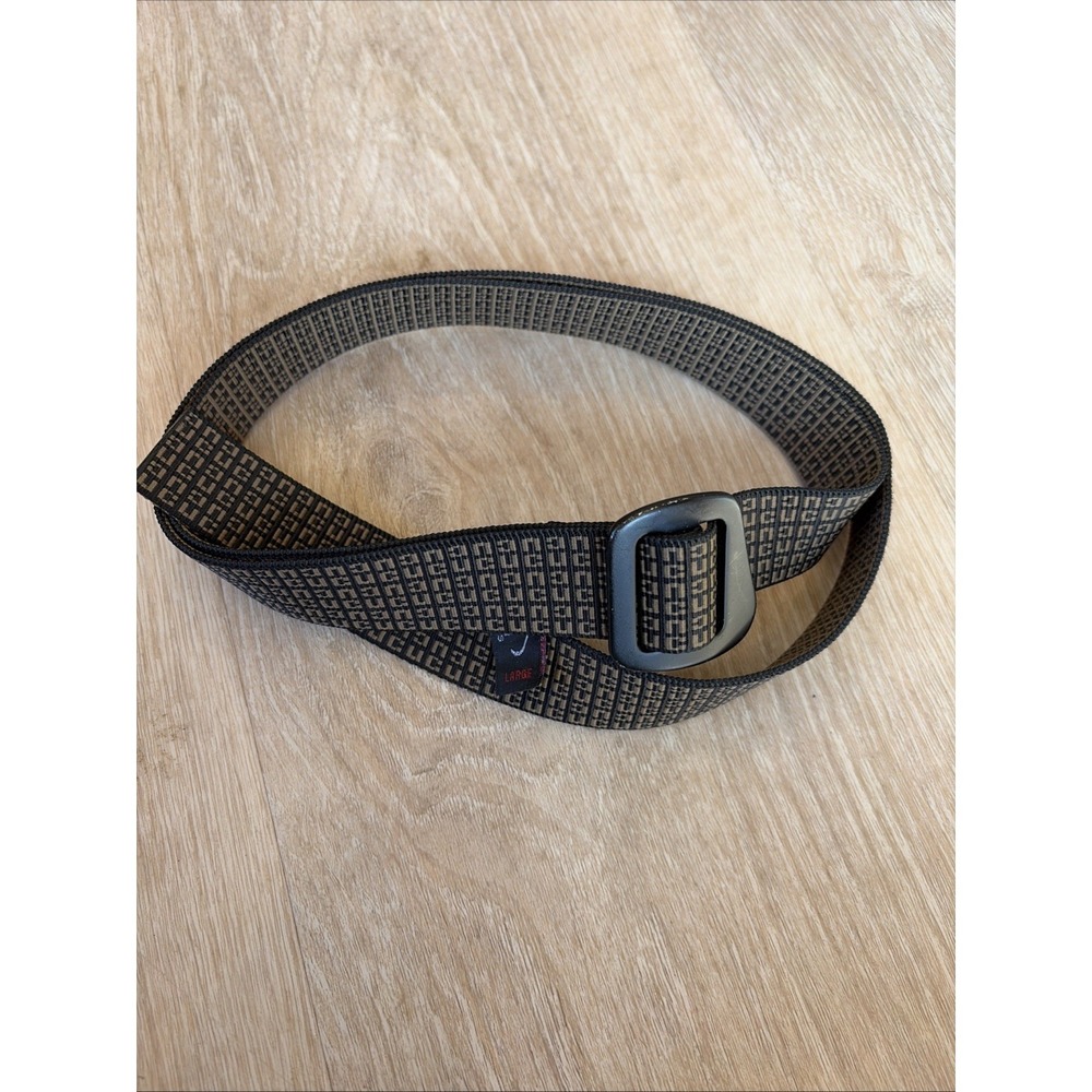 Bison Designs Nylon Web Belt Men Large Brown Tactical Outdoor Hiking Utility